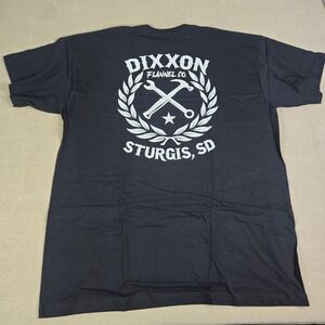 Dixxon Flannel Co Sturgis SD Men's Black Crest Graphic T Shirt Tee‎ 2X Biker